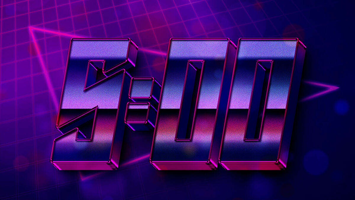 Retro Cyber Countdown image number null